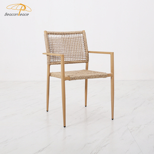 Chaise moderne en <span class=keywords><strong>rotin</strong></span> meubles <span class=keywords><strong>de</strong></span> salle à manger <span class=keywords><strong>de</strong></span> <span class=keywords><strong>jardin</strong></span> patio extérieur plastique bois 4 places table à manger et ensemble <span class=keywords><strong>de</strong></span> chaises - Product Image 6