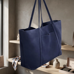 Pochette élégante en cuir véritable pour femme, avec fermeture éclair, imperméable, bandoulière, légère, durable, grande capacité - Product Image 2