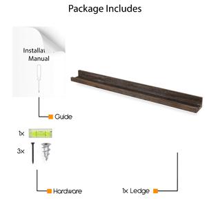 Bán hàng nóng chất lượng cao Wall Mount hẹp hình ảnh gờ Kệ khung ảnh hiển thị trang trí nhiệm vụ nặng nề tường lưu trữ - Product Image 5