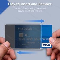 Film PET anti-espionnage à taille personnalisée Carte d'identité Passeport Carte bancaire Carte de crédit Feuille de protection de la vie privée Couverture confidentielle sécurisée 6H