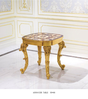 JS Royal Imperial Luxury Louis Style complet à la main chapiteau incrustée de boule Table de Center de travail pour le hall