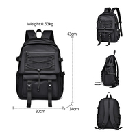 Sac à dos unisexe léger et imprimé, grande capacité, antivol, pour ordinateur portable, idéal pour l'école, les voyages et l'université, personnalisable avec logo