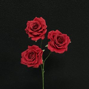 Nueva Decoración Floral para Bodas, Flor Artificial, Rosas de Tacto Real, Rosa Otoñal de Alta Calidad, Tamaño Mediano - Product Image 4