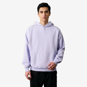 High Quality Custom 100% Cotton Men's Winter Oversized Half Zip Hoodie with Velour Fabric Eco-Friendly Anti-Pilling Features - Product Image 1