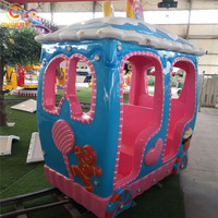 Fournisseur de la Chine Parc d'attractions Kiddie Rides 14 sièges Bonbons électriques Mini Track Train Ride à vendre
