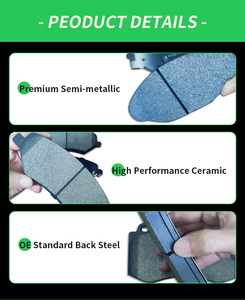 เบรคหน้ารถยนต์ D918 34112283865 34116776161 D918สำหรับ BMW 525d 525i 530i 630i 650i 645Ci - Product Image 4