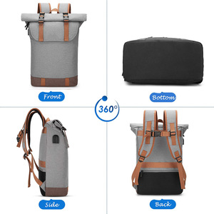 Sac à dos personnalisé, nouveau, étudiant, imperméable, professionnel, pour ordinateur portable, USB, école, sac à dos à roulettes - Product Image 3