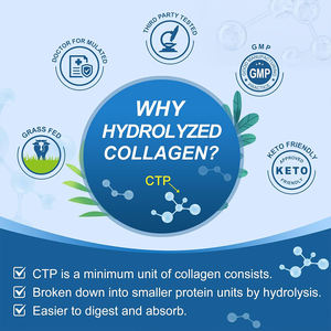 Cápsulas de Péptidos de Colágeno OEM/ODM para la Elasticidad de la Piel, Salud Ósea y Blanqueamiento, Uso en Adultos, Bajo en Carbohidratos y Azúcar - Product Image 2