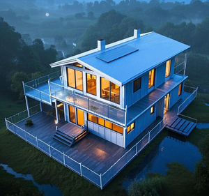 Thiết kế hiện đại nhà tiền chế biệt thự container nhà lắp đặt nhanh chóng kết cấu thép nhẹ cho văn phòng hoặc dân cư sử dụng - Product Image 3