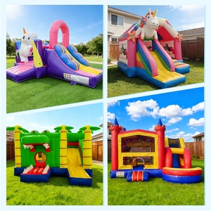 <b>Inflatable</b> Castle Pink Bounce Jumping <b>House</b> PVC <b>Inflatable</b> Bouncing Jumper <b>Inflatable</b> Castle for Kids and Adults - Product Image 5