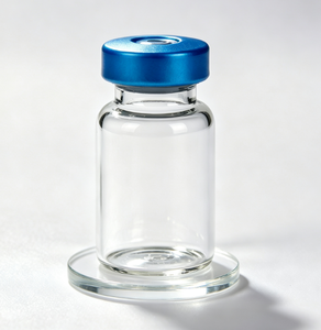 Botellas de vidrio borosilicato transparente con tapa de aluminio azul, frascos de vidrio pequeños y herméticos para regalos y muestras de mercancía pequeña - Product Image 5