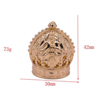 Bouchon de flacon de parfum en métal personnalisé, bouchon en alliage de zinc avec insert