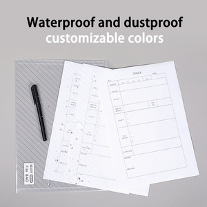 Sobre <span class=keywords><strong>A4</strong></span> con logotipo personalizado, material de plástico PP y papel, almacenamiento de documentos, cierre a presión, carpeta, bolsa de archivo para archivar - Product Image 5
