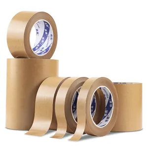 YOU JIANG Custom Printed Logo Eco Friendly Recycled Water Activated 2 Inch Kraft Paper Gummed Brand Tape