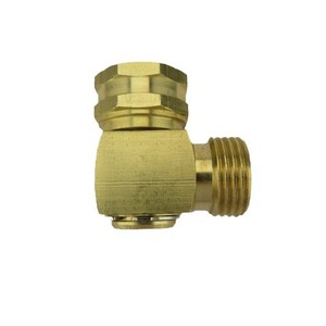 Solid Brass Hose Elbow Connector 90 Degree For Garden Hose Fitting With Swivel Design Durable Kink Protector - Product Image 5