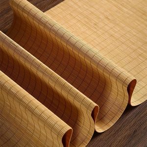 Runner da Tavola in Stile Asiatico Ecologico in Bambù e Fibra di Rayon con <span class=keywords><strong>Dipinti</strong></span> Cinesi <span class=keywords><strong>Antichi</strong></span>, Design Zen per Arredamento Casa - Product Image 3