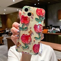 Coque de protection complète en TPU souple pour iPhone 13, motif de marguerite, fleur de marguerite transparente, étui élégant antichoc en TPU