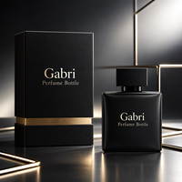 Flacon de parfum OEM à étiquette privée, couleur personnalisée, 30 ml, 50 ml, 100 ml, flacon de parfum en verre de luxe personnalisé, flacon de parfum carré de luxe, emballage