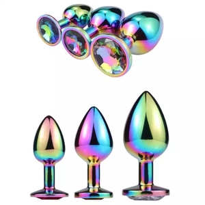 Plug Anal adulte en forme de cœur, perle anale en diamant de luxe, <span class=keywords><strong>bijoux</strong></span> en cristal inoxydable, Plug Anal pour femmes, nouveau Style - Product Image 4