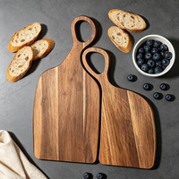 Keuken snijplank van massief hout voor steak, brood, babyfruit, creatief paar, acaciahouten snijplank