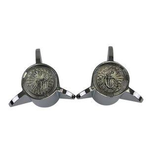 Paire de poignées de robinet pour Sayco en chrome pour baignoire et douche - Product Image 3