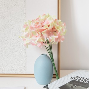 Fleur d'hortensia artificielle CallaFloral, branche unique, rouge rosé, décoration intérieure artisanale pour la maison et les mariages - Product Image 2