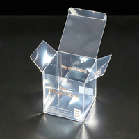 Boîte d'emballage cadeau pliable en plastique PET transparent pour jouets Squishy et jouets anti-stress