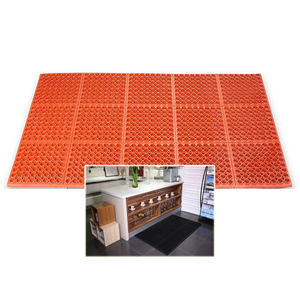 Wet Area <b>Waterproof</b> Anti-fatigue Interlocking Rubber Kitchen Floor <b>Mat</b> - Product Image 1