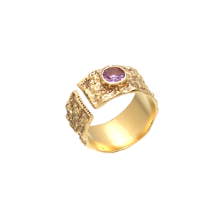 Anillos de Piedras Preciosas de Piedra Lunar Arcoíris Natural de Alta Calidad, Chapados en Oro de 18k, Hechos a Mano, para Mujer, Joyería para Bodas y Fiestas, Venta al por Mayor - Product Image 1