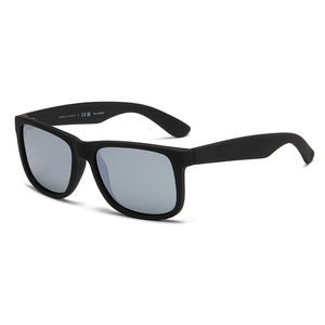 Gafas de Sol de <span class=keywords><strong>marca</strong></span> de lujo 4165 para hombre y mujer con montura cuadrada negra mate y <span class=keywords><strong>lentes</strong></span> de cristal con degradado de luz azul Estilo clásico - Product Image 3