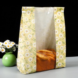 Custom <b>bread</b> packaging <b>bags</b> baguette sourdough <b>bread</b> paper <b>bag</b> with tabs bakery pastry window cookies <b>bag</b> baking chocolate chip - Product Image 4