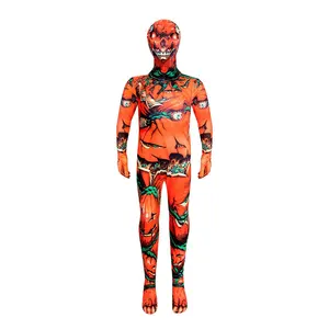 Pumpkin Man Costume Cosply Suit Jumpsuit Costumes Children Kids Jumpsuit Oneseis Cosplay Clothing Halloween Costume