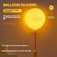 Veilleuse LED créative et mignonne en forme de mini ballon pour enfants, bébés, en silicone, rechargeable, avec capteur tactile