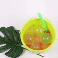 3 lots/packs de ballons d'eau, jeu de fête estival Holi, jouet en latex néon, petits ballons faciles à remplir, auto-scellants, pas besoin de pompe
