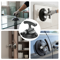 Ventosa de Vacío de Aleación de Aluminio de 4.5 Pulgadas - Mango Ergonómico en T, Liberación con un Clic, Multisuperficie para Levantar Vidrio/Muebles, Bricolaje