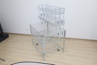 Cage de promotion de fil au détail de supermarché présentoir Table de négociation poubelle pour le marketing