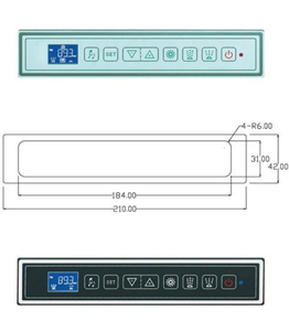 Panel de Control Moderno <span class=keywords><strong>para</strong></span> Spa GD-7001, de Plástico, Empotrable, con Diseño Impermeable <span class=keywords><strong>para</strong></span> Hidromasaje y Luces de Colores - Product Image 1