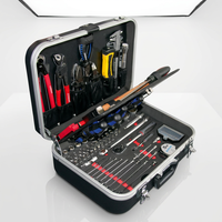 Kit d'outils de réparation automobile en acier au carbone OEM 153 pièces, ensemble de clés à douilles portables avec coffret en ABS et aluminium, vente chaude