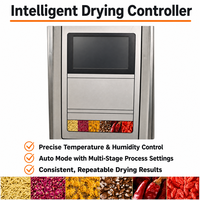 Deshidratador Comercial de Frutas y Verduras, Horno de Secado de Acero Inoxidable, Ahorro de Energía, Control Inteligente de Temperatura