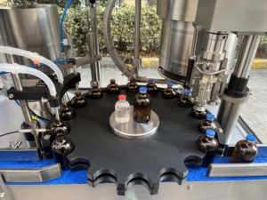 Máquina Automática para Llenado, Tapado y Sellado de Viales, Línea de Llenado de Líquidos para Botellas de 2-200 ml con 4 Boquillas - Product Image 6