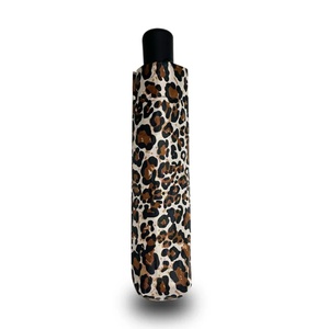 Lightweight Portable Leopard Travel Folding Umbrella Waterproof and Strong <b>Frame</b> for Outdoor Activities - Product Image 6
