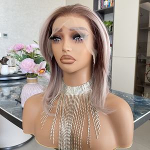 Peluca sintética de 10 pulgadas, onda corta súper ondulada, 13x4, encaje HD, resistente a altas temperaturas, nuevo diseño, textura suave, aspecto de volumen natural, para mujeres. - Product Image 6