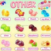 Perzik Sakura Fruitige Smaak 4d Peelable Gummy Candy 100% Sap Halal Gecertificeerd 0 Sucrose Zak