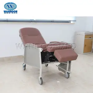 BHC301 Hospital Manual Patient Accompanying Recliner Chair with Side Panel and Castors