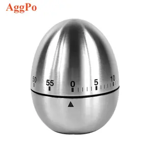 Egg Apple Kitchen Timer Cute Metal Mechanical Visual Countdown Cooking Timer with Loud Alarm Kitchen stainless Steel Timer