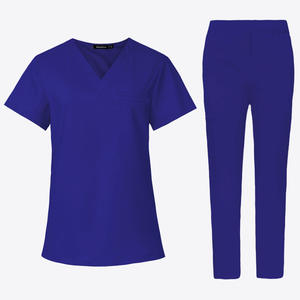 Hospital Diseño Personal Mujeres Médico Scrubs Uniformes Manga Corta Tops Médico Enfermera Scrubs - Product Image 6