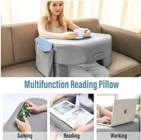 Oreiller de lecture pour ordinateur portable Extra Large Accoudoir Oreiller de jeu Oreiller de bureau réglable pour adulte assis au lit