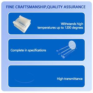 도매 사용자 정의 크기 1mm 1.5mm 1.6mm 두께 초박형 석영 웨이퍼 유리 시트 전자 제품 용 금도금 - Product Image 5