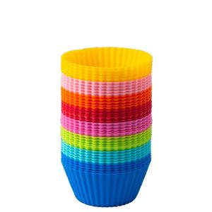 Silicone Cupcake Baking Cups Reusable Non-stickMuffin Cupcake Liners Holders Set for Party Halloween Christmas - Product Image 1