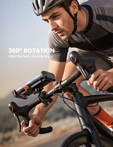 Soporte para Teléfono de Bicicleta Lamicall BCSP20, Operación con una <span class=keywords><strong>Mano</strong></span>, Plegable, para Motocicleta, con Bloqueo de Seguridad Antirrobo - Product Image 4